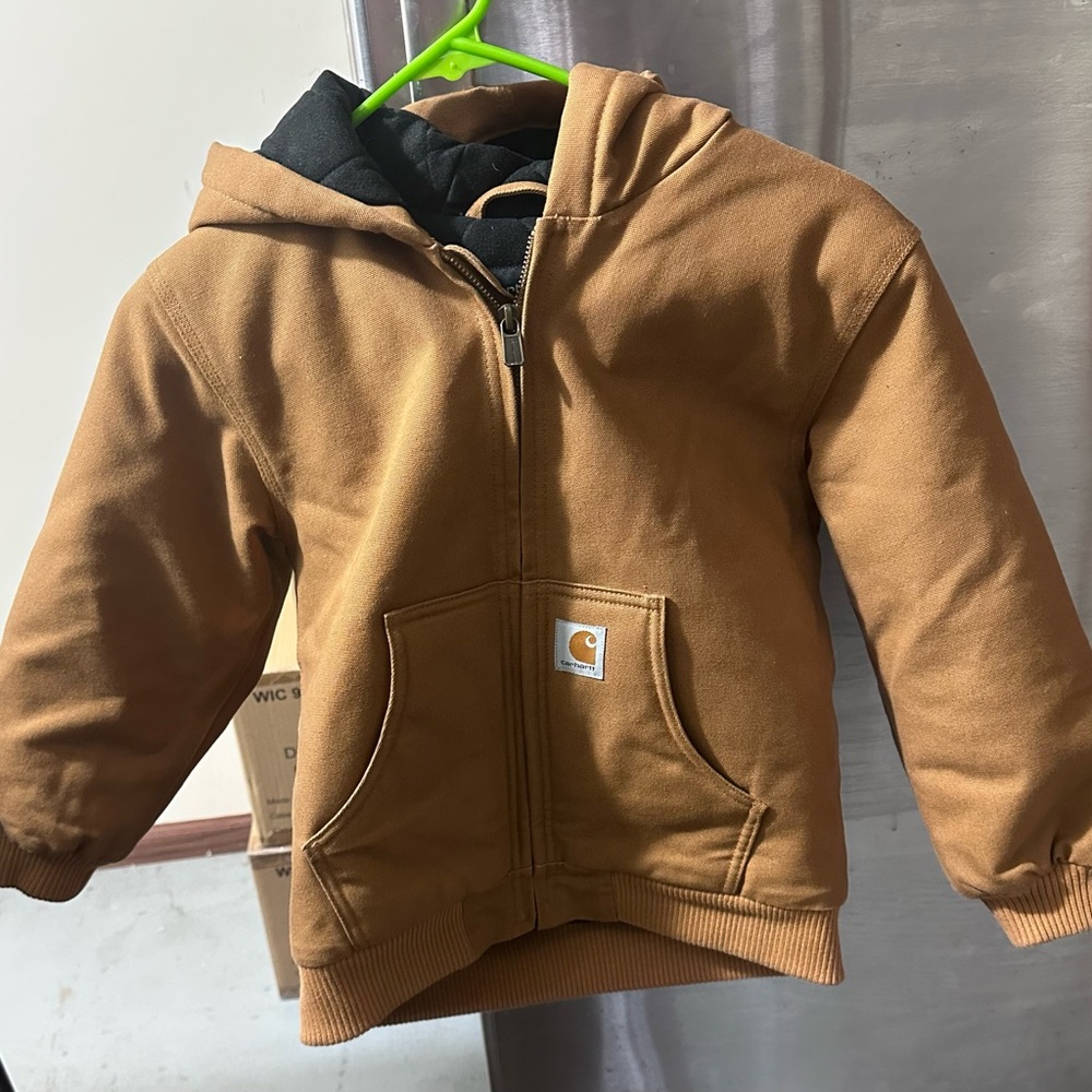 Carhartt Kids Brown Hooded Sweatshirt